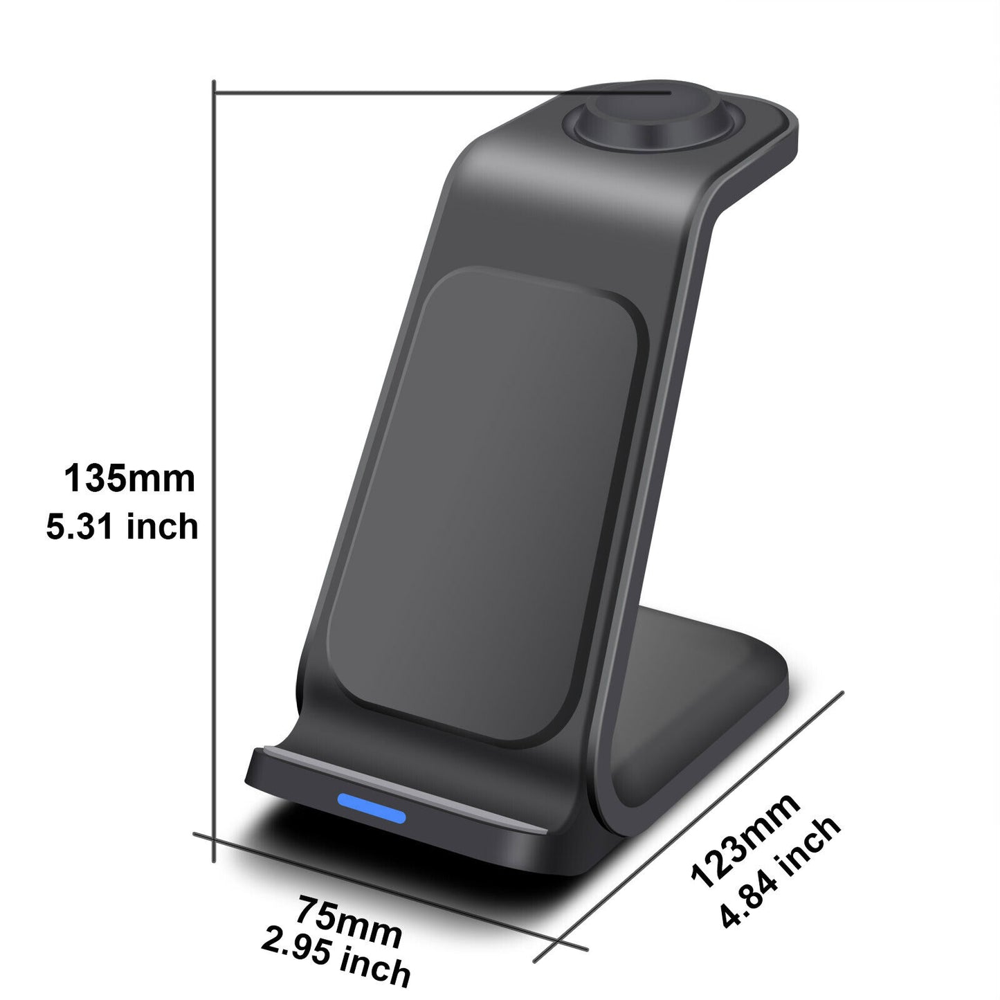 Wireless Charger Dock Charging Station 3 in 1 for Apple Watch Iphone 17 16 15 14