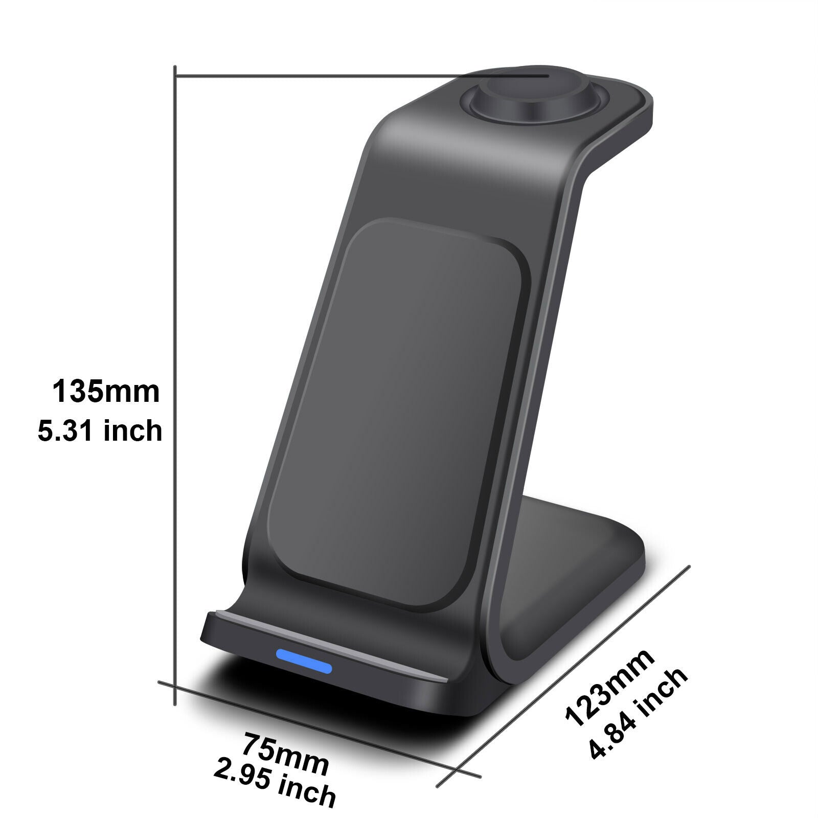 Wireless Charger Dock Charging Station 3 in 1 for Apple Watch Iphone 17 16 15 14
