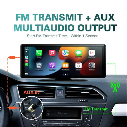 Yunpan Universal 10.26 Inch Car Radio Multimedia Wifi Video Player Wireless Carplay & Android Auto for or Android Mp5 Player