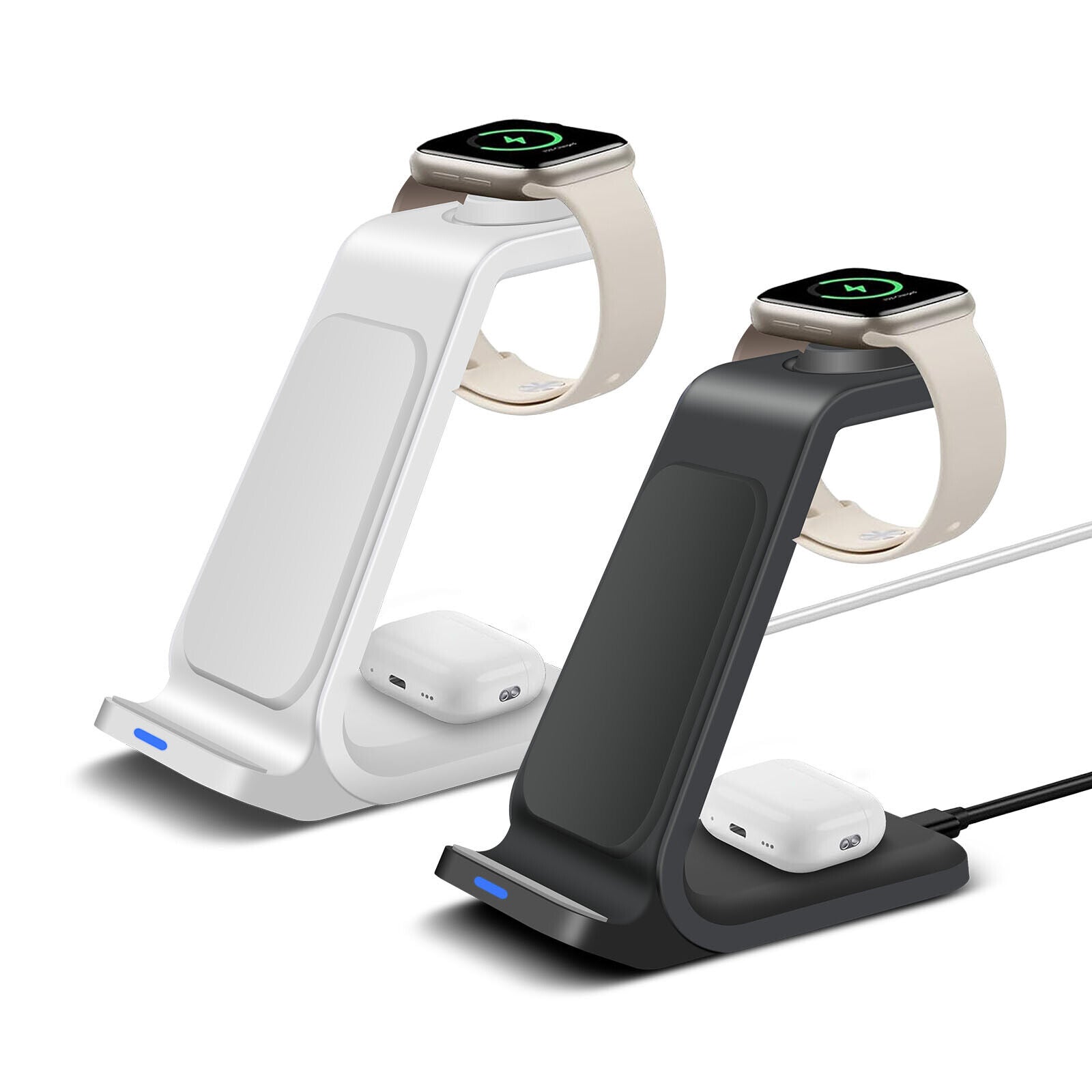 Wireless Charger Dock Charging Station 3 in 1 for Apple Watch Iphone 17 16 15 14